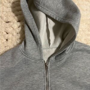 Amazon Gray Zip-Up Hoodie